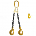 Строп ланцюговий двоглковий з обмежувачем глки  2СЛ 112т
