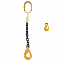 Строп ланцюговий одноглковий самозакривн гаки з обмежувачем глки  1СЛ 150т
