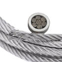 Трос сталевий 130мм EN 123854 DIN 3064 ГОСТ 766980 6x36WSIWRC