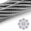 Трос сталевий 100мм EN 123855 DIN 3063 SE 8x19WIWRC