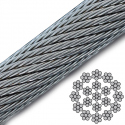 Трос сталевий 100мм EN 123854 DIN 3069 SE 18x7IWRC